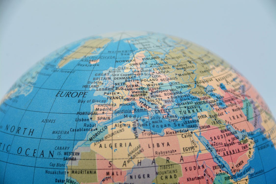 Mappamondo europa